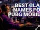 Best Clan names for PUBG