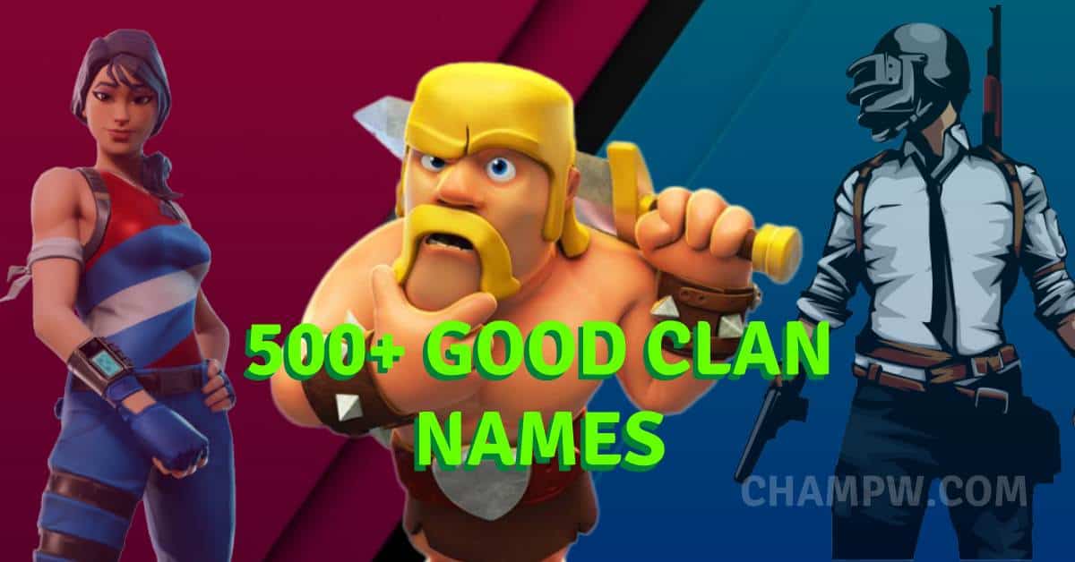 clash of clan best clan names