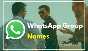 whatsapp group names