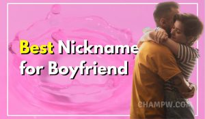 Best Nicknames for boyfriend