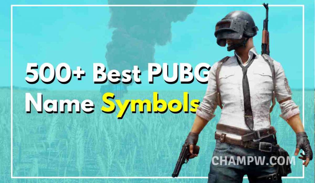 cool pubg names with symbols