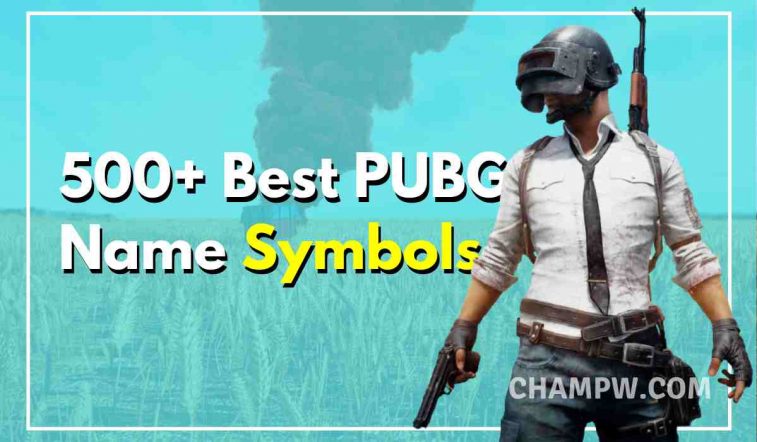 PUBG name Symbols