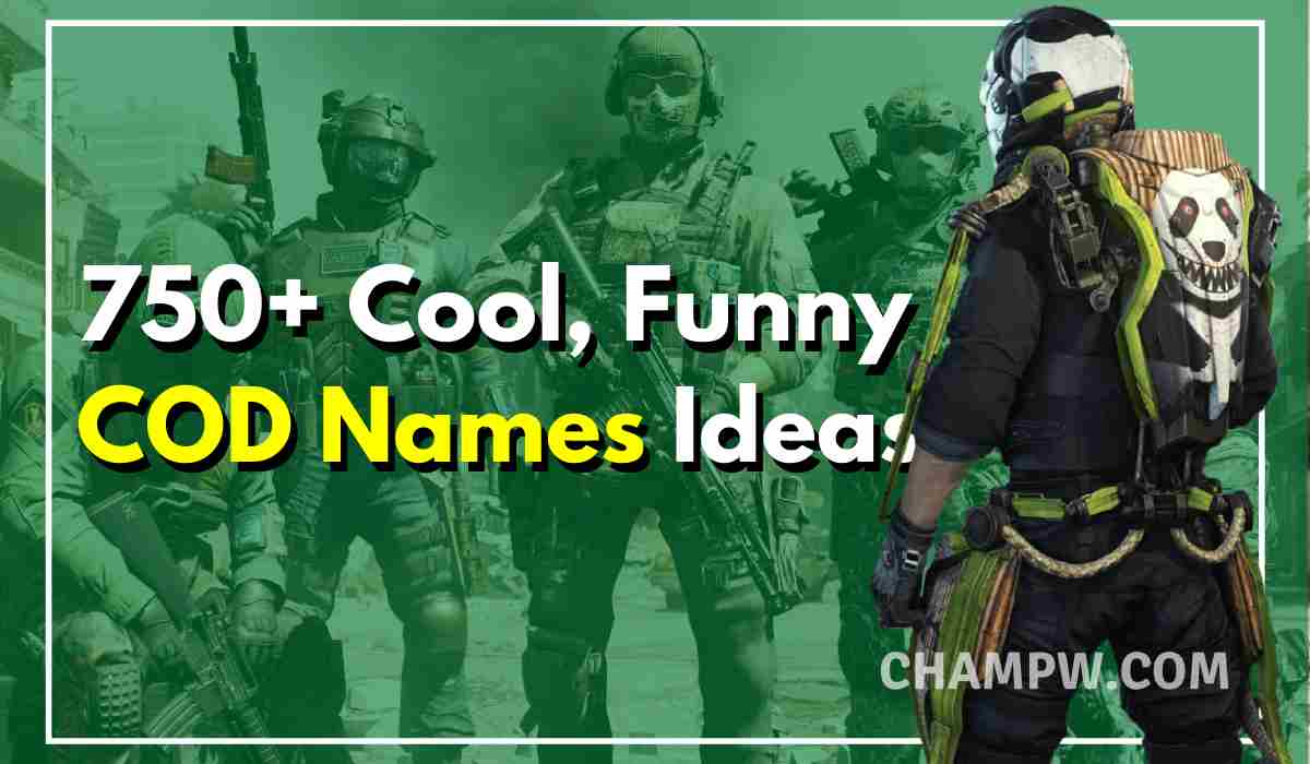 750+ Funny COD Names Ideas For Your COD Usernames