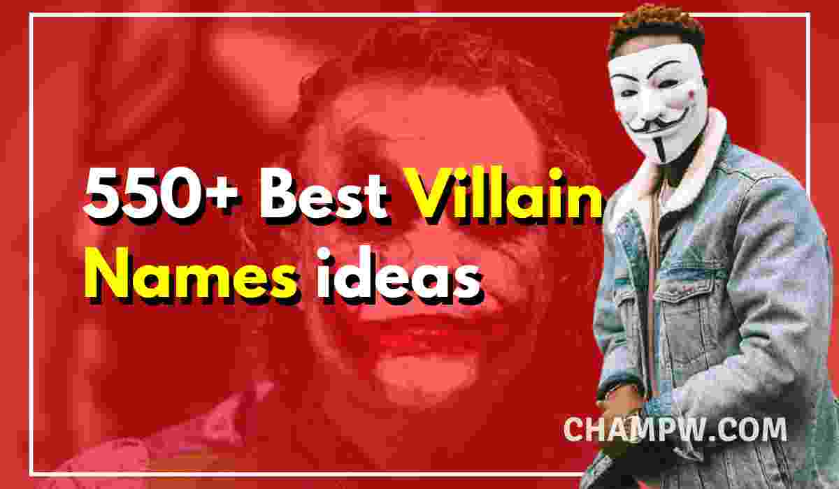 550 Best Villain Names Ideas Good Cool Evil Villain Names