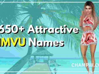 650+ Attractive IMVU Names You Must Try To Make New Friends