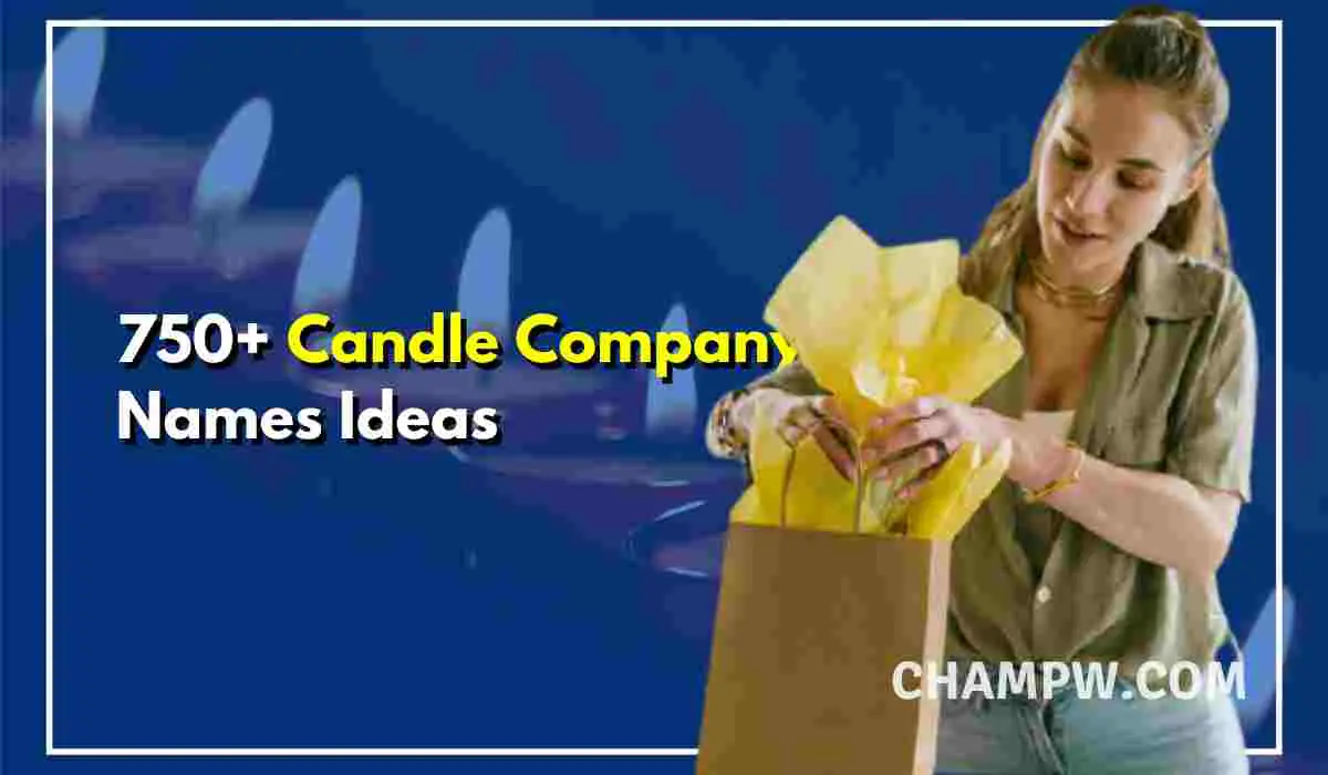 750+ Catchy, Funny Candle Company Names Ideas