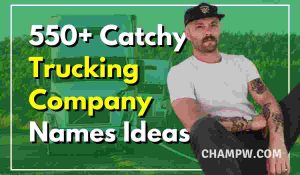 Trucking Company Names Ideas