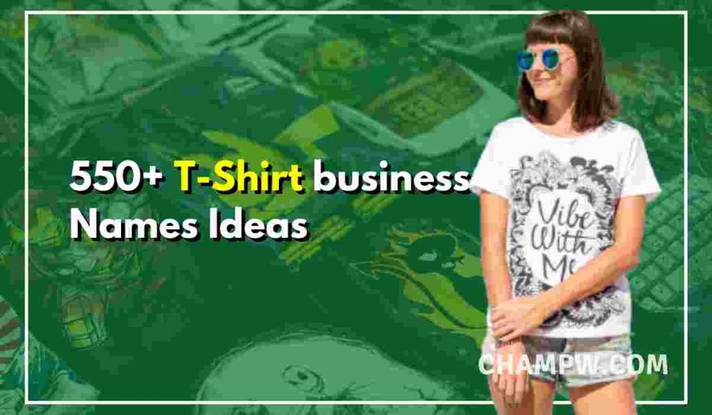 cute t shirt business names