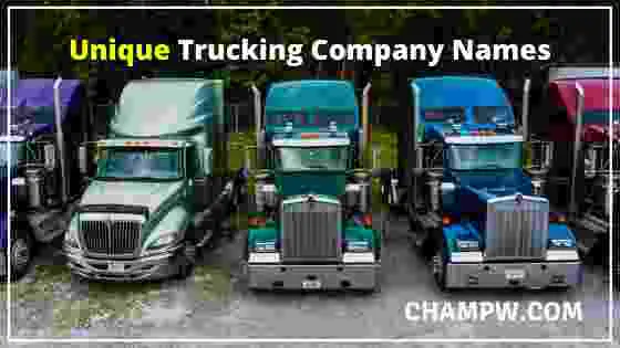 Unique Trucking Company Names