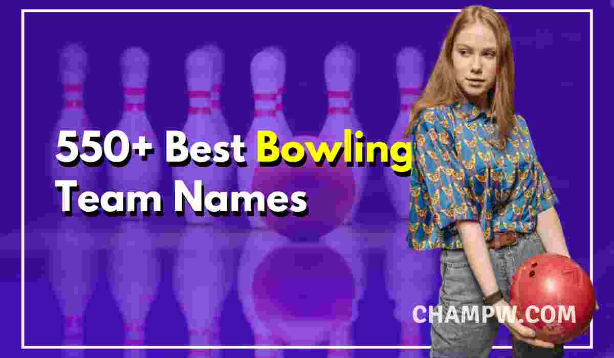 550 All Time Best Bowling Team Names Ideas 