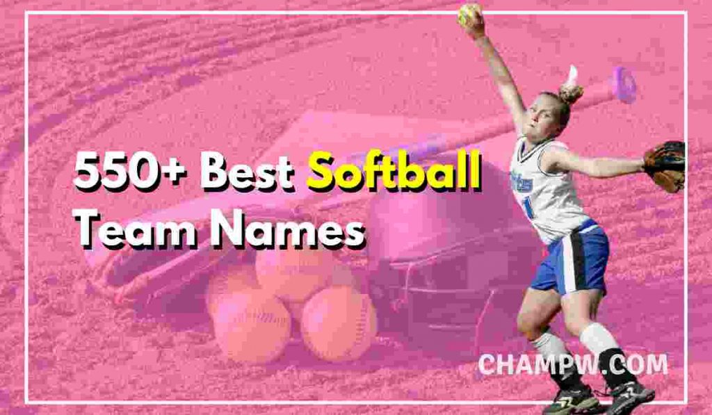 550+ All Time Best Softball Team Names ideas