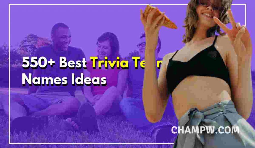 Trivia Team Names