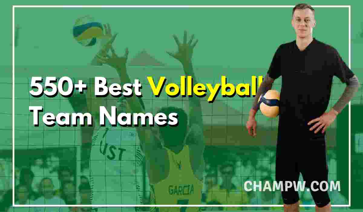 550+ All Time Best Volleyball Team Names Ideas