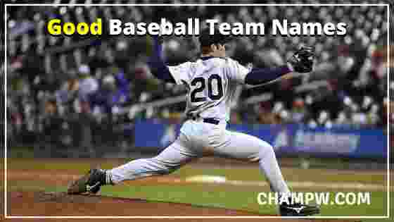Good Baseball Team Names