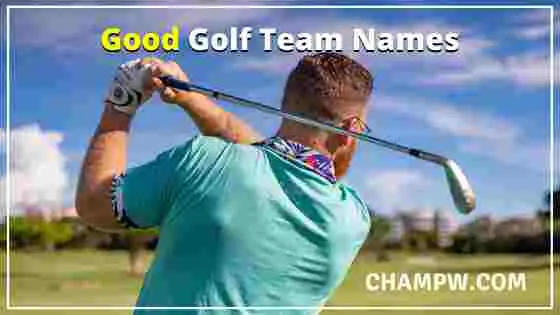 Good Golf Team Names