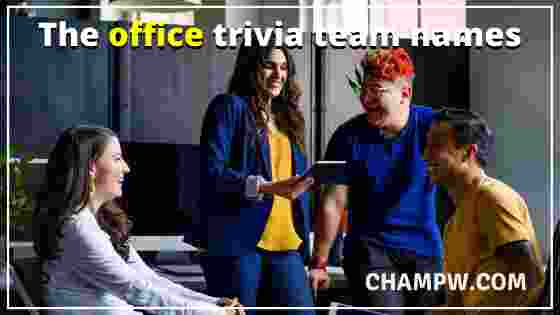 The office trivia team names