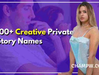 100+ Fresh Creative Private Story Names You Must Try
