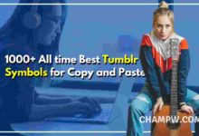 Tumblr Symbols for Copy and Paste