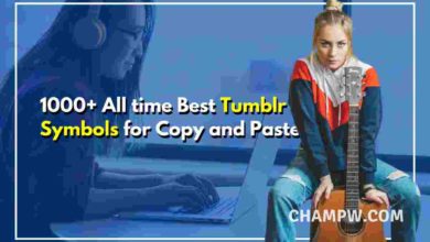 Tumblr Symbols for Copy and Paste