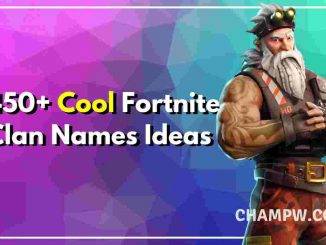 Cool Fortnite Clan Names