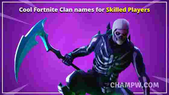 Cool Fortnite Clan names for Skilled Players