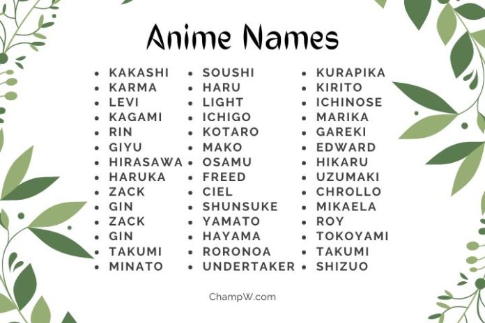 The 300+ Anime Names Cool Ideas You Can Get On The Internet