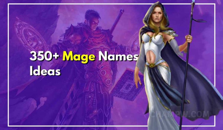 350+ Mage Names ideas Male & Female Wizard Names