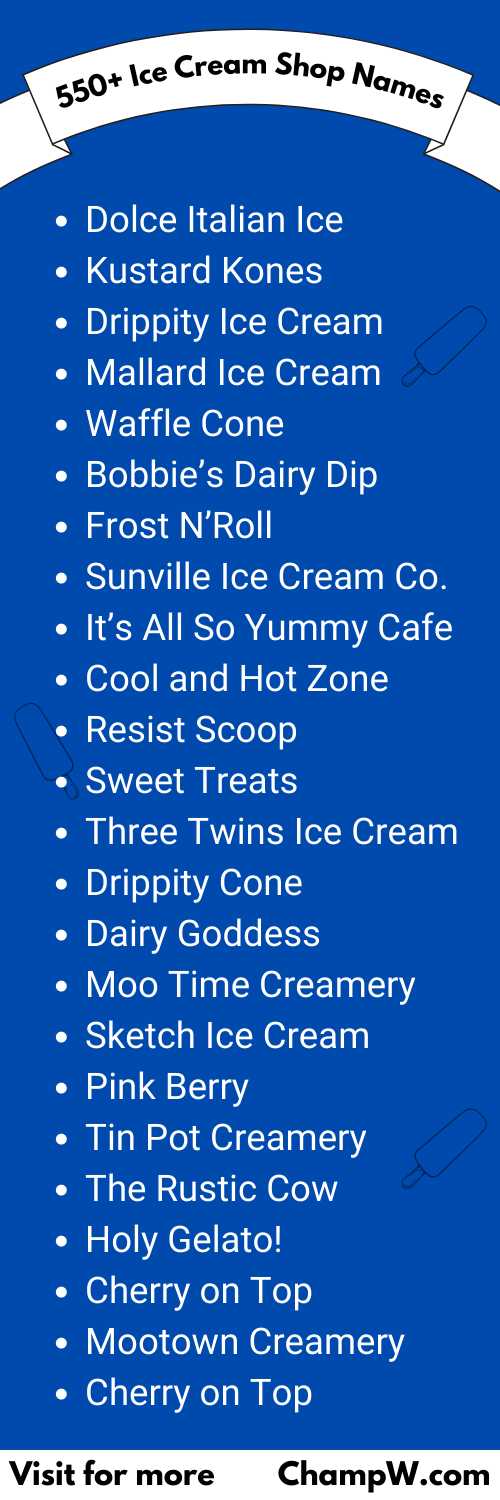 20+ Ice Cream Truck Name Ideas