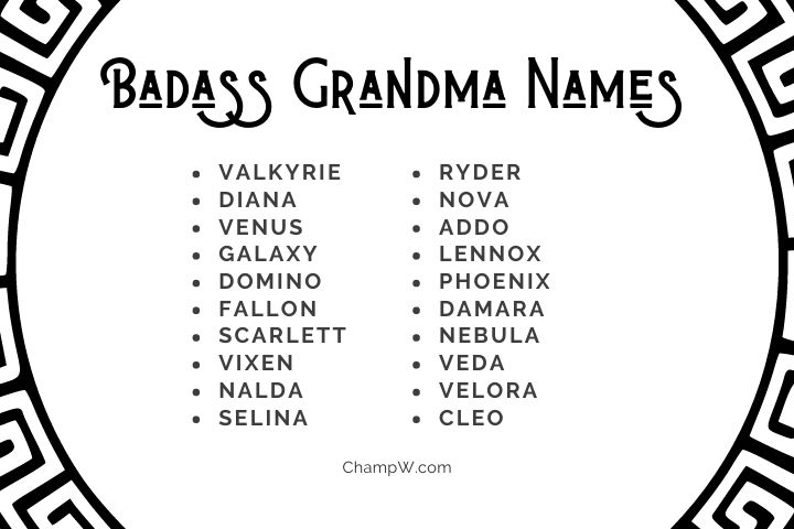 200+ Badass Grandma Names To Ditch Just Baking Cookies Image