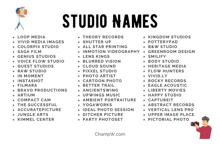 Graphic Design Studio Names