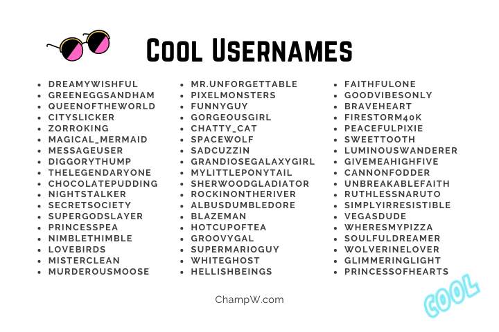 Cool Usernames for Boys - TurboFuture