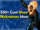 Ghost Nicknames