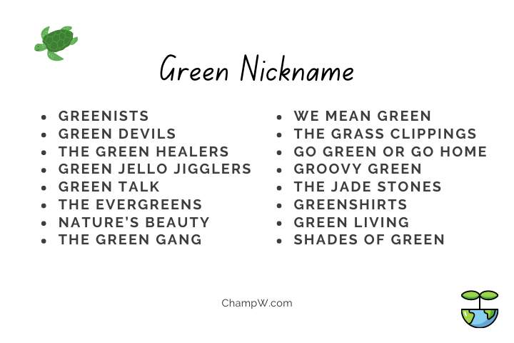 green nickname