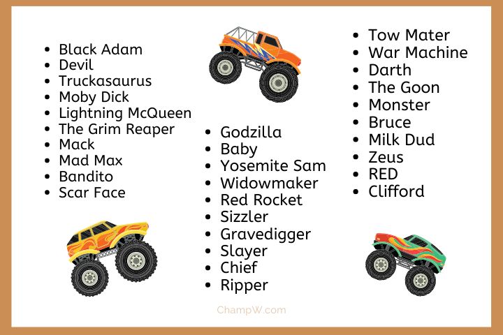 Monster Truck Names