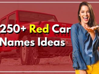 250+ Red Car Names Alluring Ideas For Your Red Sexy Beast
