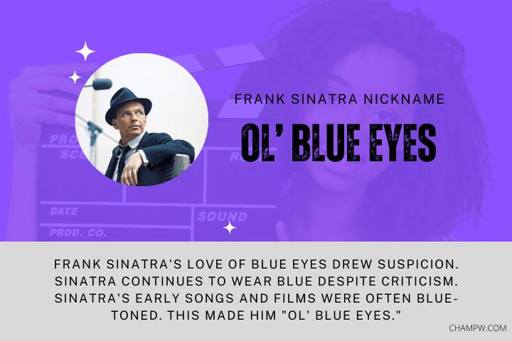 FRANK SINATRA NICKNAME OL' BLUE EYES AND STORY BEHIND IT