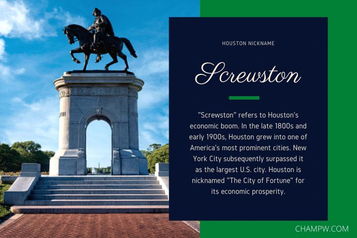 HOUSTON NICKNAME SCREWSTON AND STORY BEHIND IT