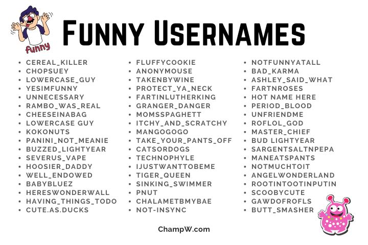 400 Funny Usernames For Creating A Cool Social Presence Now