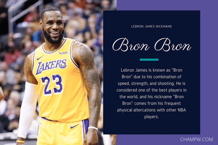 LeBron James Nickname Bron Bron