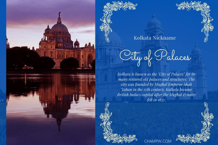 kolkata nickname city of palace