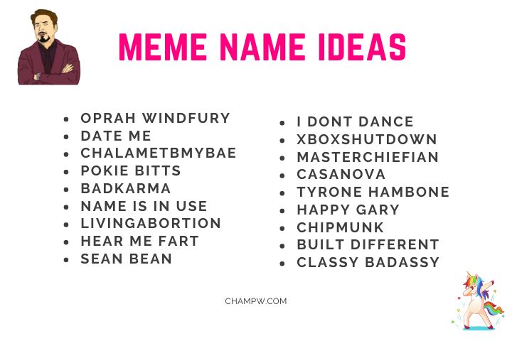 meme name ideas
