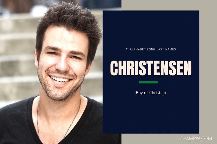 CHRISTENSEN- 11 Alphabet Long Last names