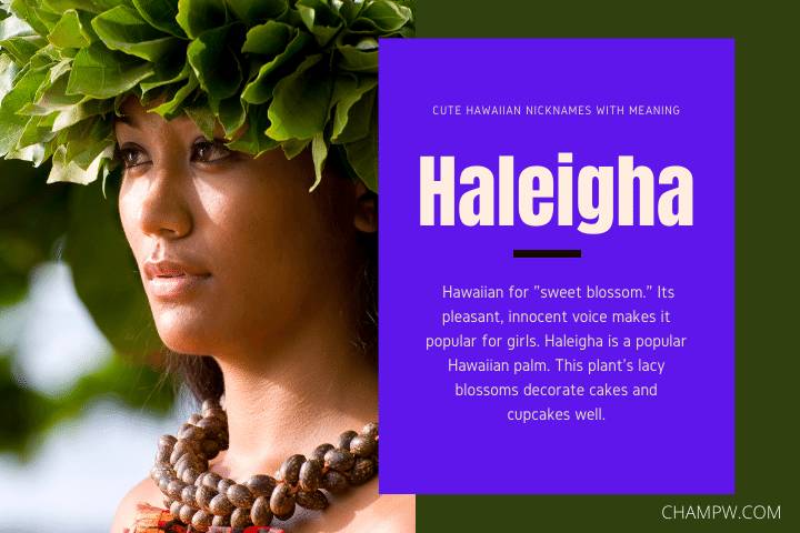 Haleigha- Cute Hawaiian Nicknames With Meaning