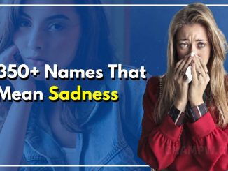 Names That Mean Sadness