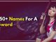 names for a Sword