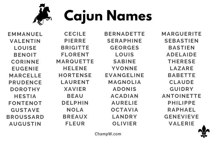 200+ New Cajun Names Good Ideas For Your Baby Boys And Girls