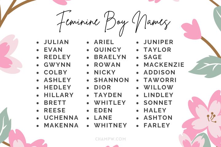 250+ Feminine Boy Names To Bless Him With An Ecstatic Beauty