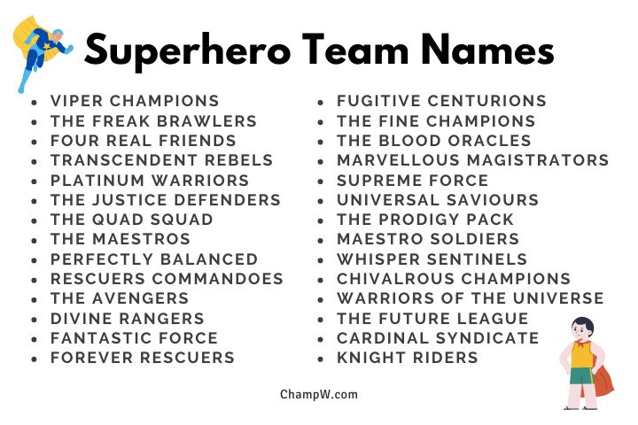 List of superhero teams and groups - Wikipedia