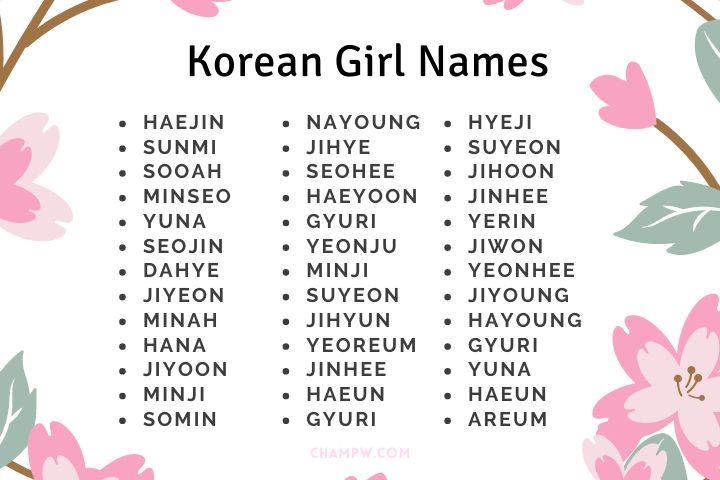 150 Popular Korean Girl Names Matching Your K pop Culture