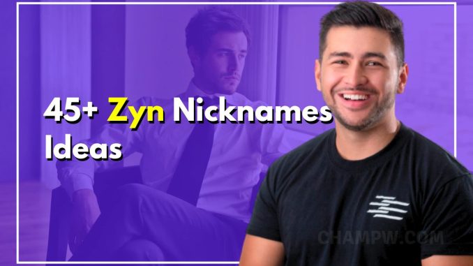 45+ Zyn Nicknames That Reflect Your Personality